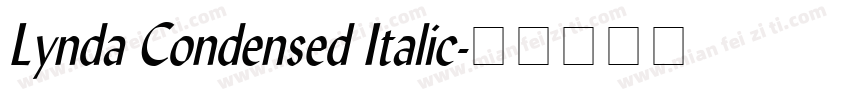 Lynda Condensed Italic字体转换